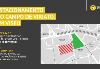 Município de Viseu abre parte do Campo de Viriato ao estacionamento automóvel